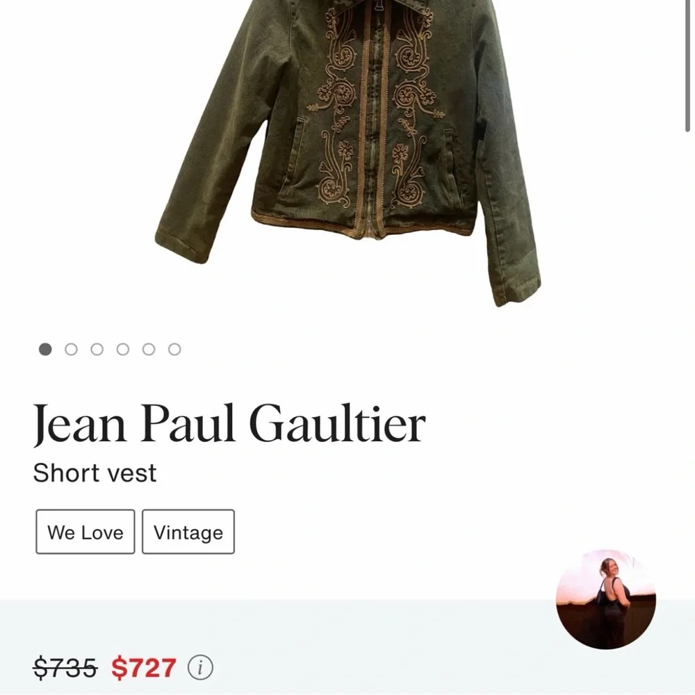 Jean Paul Gaultier Washed Embroidered Denim Jacket - Picture 8 of 8